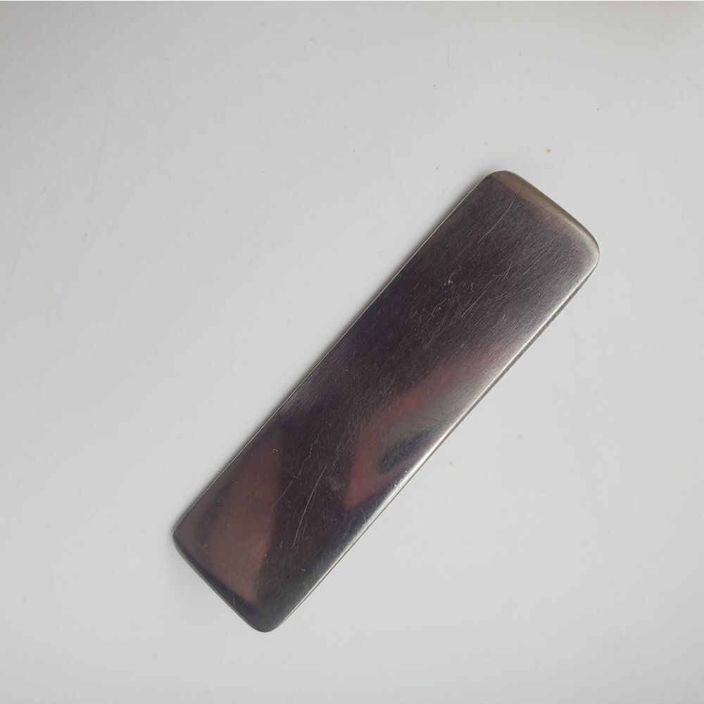 Silver toned customizable badge‎ pin brooch